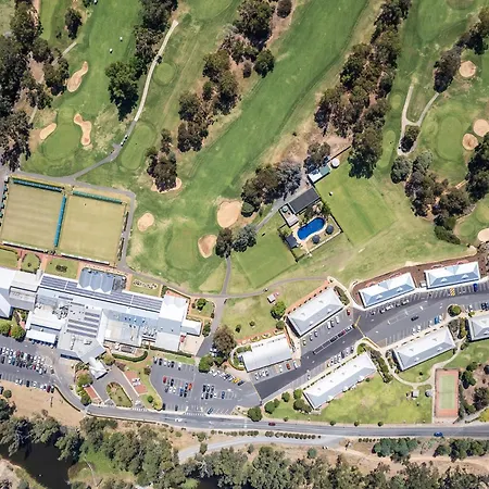 Yarrawonga Mulwala Golf Club Hotel Exterior photo Aerial view of the school